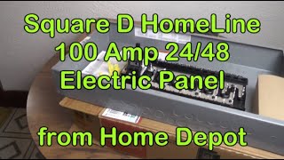 Square D 100A Electrical Panel from Home Depot