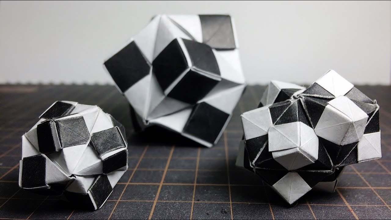 6枚ユニットで作るシンプル立体折り紙 Origami Box 6 Unit Youtube