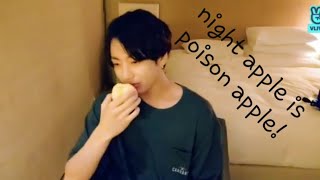 (Eng Sub)Jungkook vlive:- After a happy time a relaxed glass. FULL (night apple poison apple)