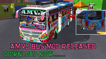 BRAND NEW AMVJ BUS MOD  BUSSID🎉👇👇👇👇👇👇👇👇👇👇👇👇👇👇👇👇