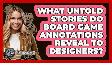 What Untold Stories Do Board Game Annotations Reveal To Designers? - The Board Game Xpert