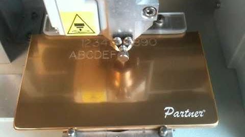 Gravograph Engraving