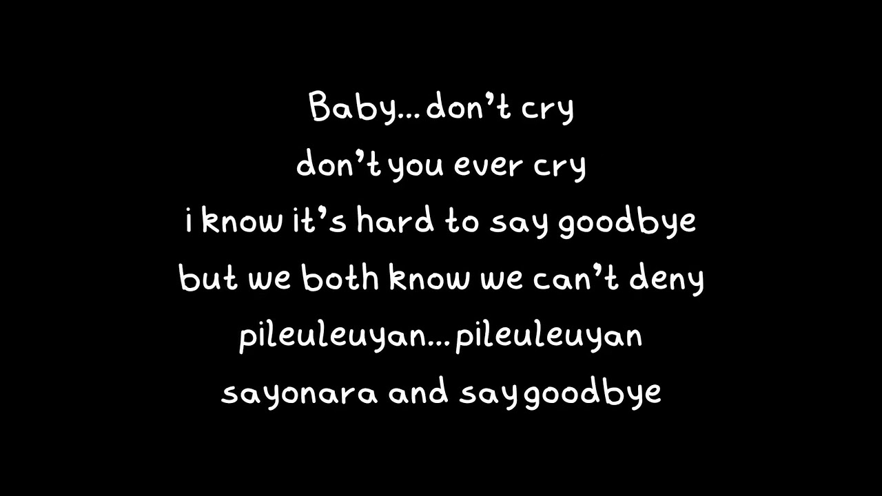 Lirik Baby Don't Cry by Erry Blind Cover Ulah Ceurik