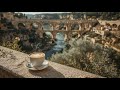 3 Hours of Relaxing Jazz Piano &amp; Saxophone | Roman Aqueduct Café Ambience at Pont du Gard, France