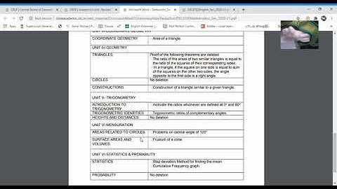 CLASS 9  &10  CBSE 2020-21 UPDATED SYLLABUS for BOARD EXAM