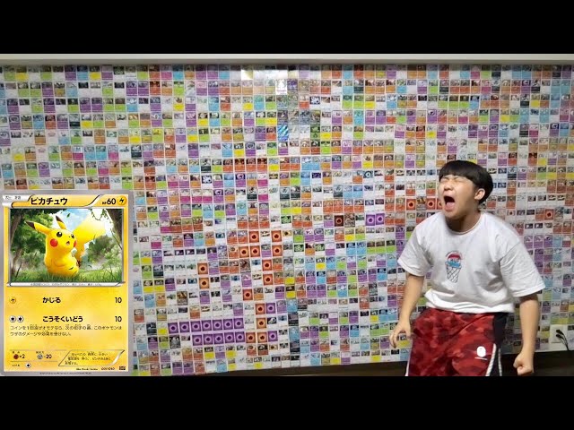 友達の家の壁1面をポケモンカードしてみた【ドッキリ】 - YouTube