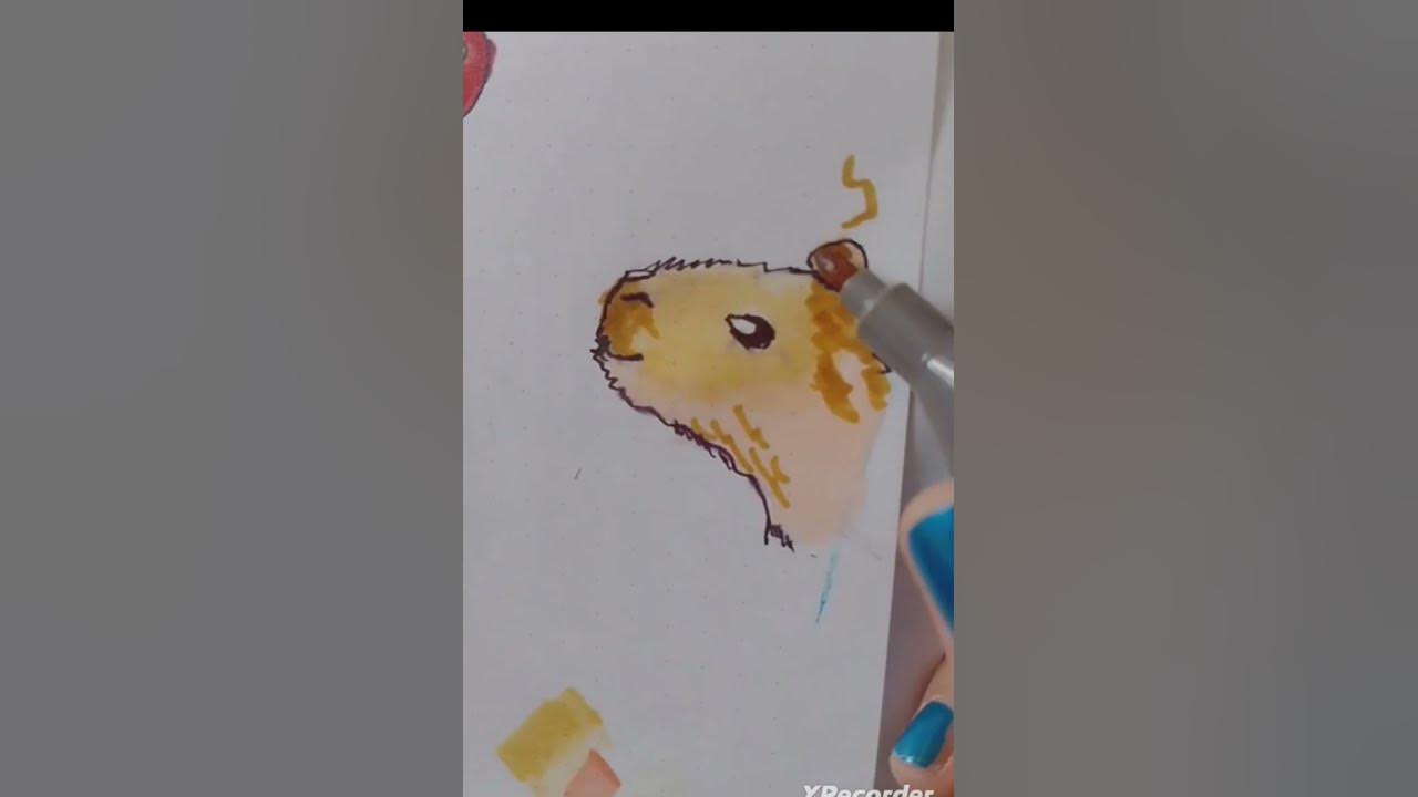 меня многие просили нарисовать капибару 😅 - YouTube