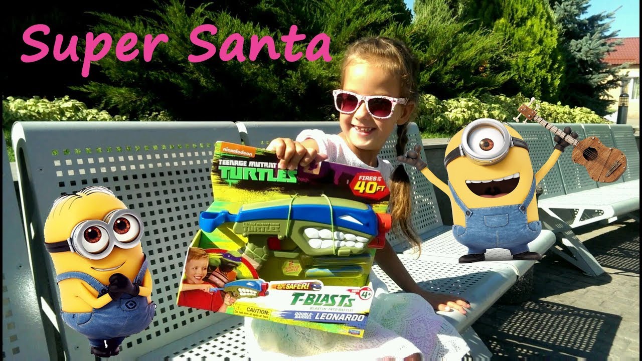 Супер Санта и ВЕСЕЛЫЕ МИНЬОНЫ День рождения в игровой комнате FUNNY MINIONS Playground for Kids