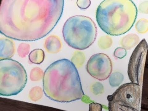 しゃぼん玉の絵を描こう 濡らし絵 簡単 綺麗 楽しい 製作 壁面 絵の具 Diy Tutorial Blow Bubbles Drawn 297 Youtube