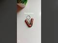 easy clay art #art ##diy #clay #letter #keychain #shorts