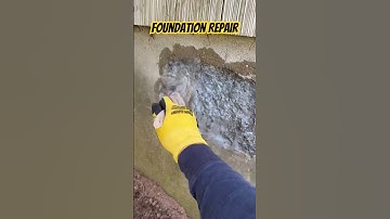 Quick Foundation Repair #diy #construction #howto #repair #foundation #foundationrepair #patchwork