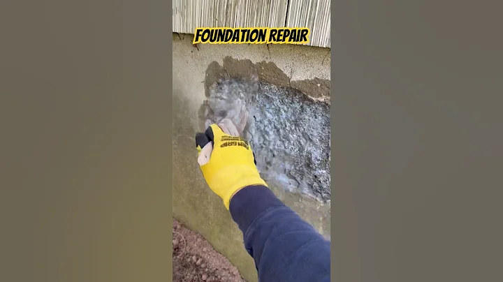 Quick Foundation Repair #diy #construction #howto #repair #foundation #foundationrepair #patchwork
