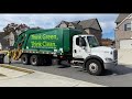 Waste management cng freightliner m2 mcneilus rear load garbage truck
