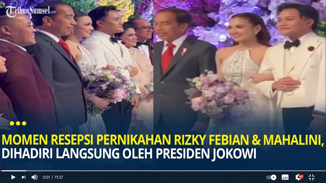 Momen Bahagia Resepsi Pernikahan Rizky Febian & Mahalini, Dihadiri Langsung Oleh Presiden Jokowi