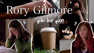 RORY GİLMORE GİBİ BİR GÜN (VLOG) | kitap okumak, kahve, pembe saç?