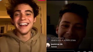 Joshua Bassett Instagram Live 5/3 W/ Matt Cornett + Signing Posters