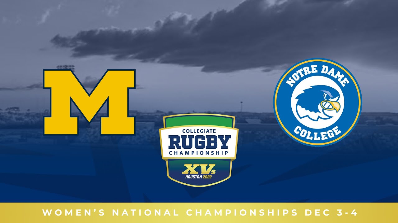 Women's rugby battles Michigan for National Championship, on Sunday - Notre  Dame College Athletics