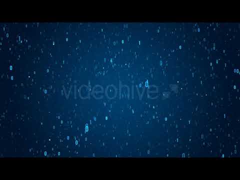 Digital Binary Data Abstract Background