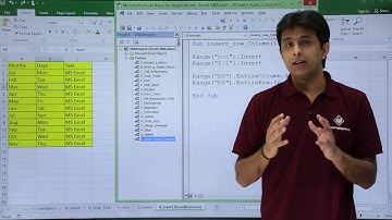 Excel VBA - Rows & Columns Insert