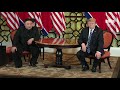 President Trump Participates in a 1:1 Bilateral Meeting