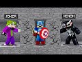 2 VILLAINS vs. SUPERHERO Speed Runner In Minecraft!