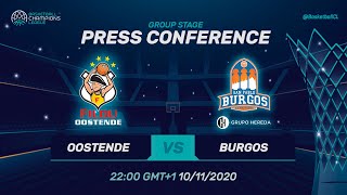 Filou Oostende v Hereda San Pablo Burgos - Press Conference