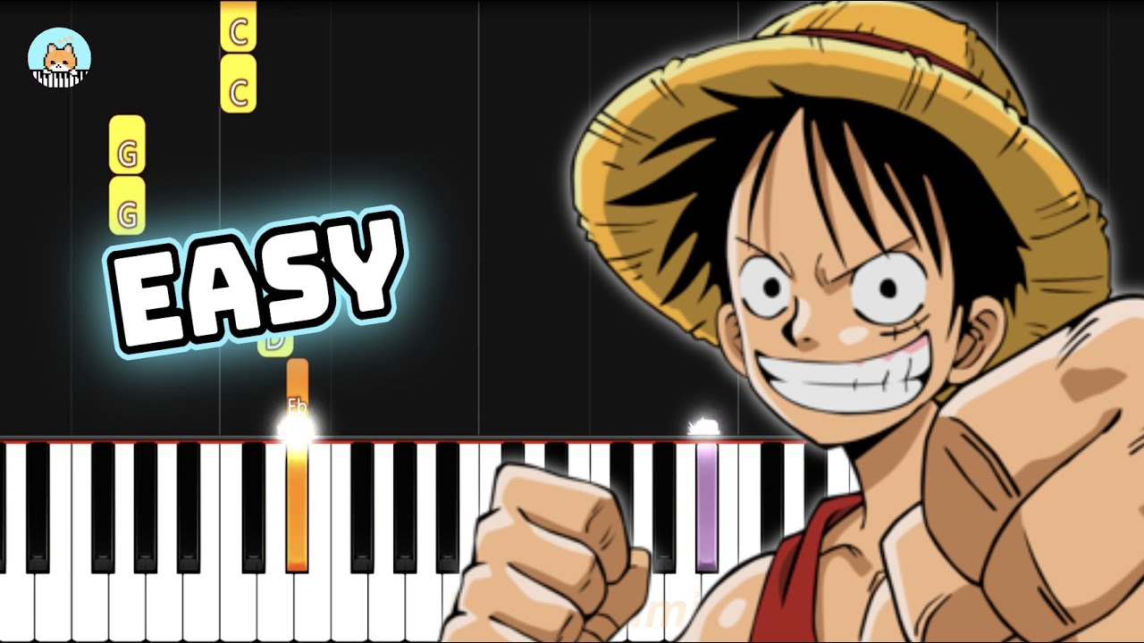 One Piece Op We Are Easy Piano Tutorial Sheet Music Youtube