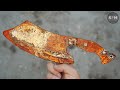 Restoration Very Rusty Old Large Kitchen Knife