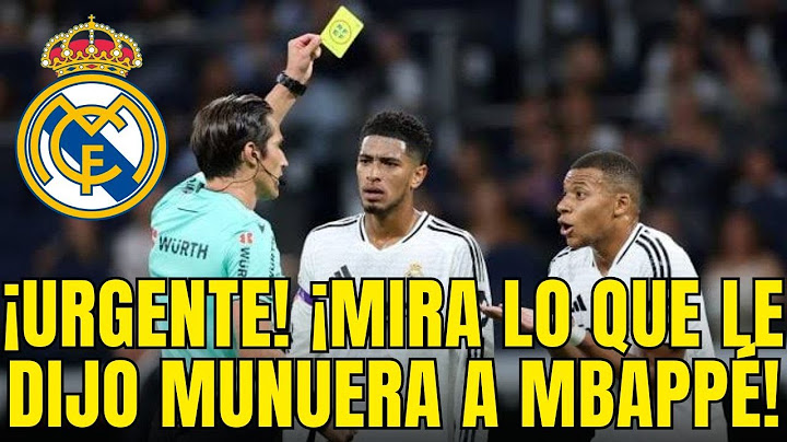 ¡SALIÓ A LA LUZ! ¡MIRA LO QUE LE DIJO MUNUERA A MBAPPÉ! ¡MUY GRAVE! ¡NO PUEDO CREERLO!