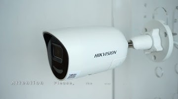 4 K AcuSense Strobe Light and Audible Warning Fixed Bullet Network Camera