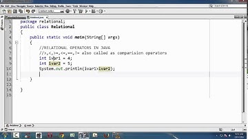8.Operators and Expressions in Java Part-3 (Relational Operators)