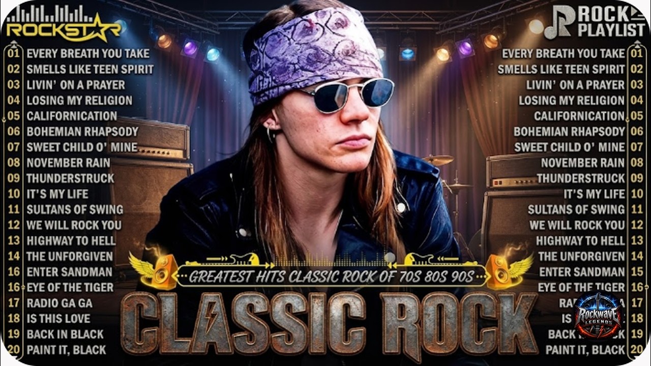 Road Trip Jams: Metallica, AC/DC, Guns N Roses Rock Classics - YouTube