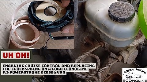 Cruise Control for E-350 Van - Steering wheel, clockspring, and horn relay replacement