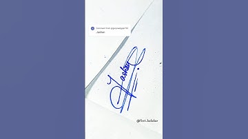 Jashan Name Beautiful Signature ❤️🌟🥀 #signaturestyle #shorts #firstkalakar