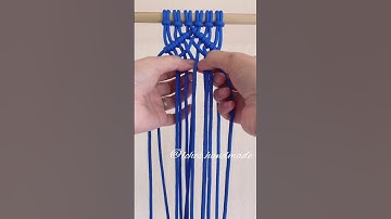 #shorts #macrame #tutorial #macrametutorial #beginner #diy macrame diamond pattern