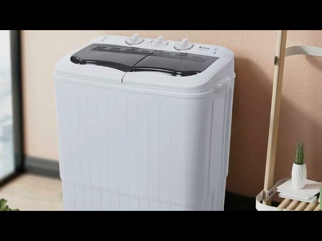 Auertech Portable Washing Machine 20lbs Mini Twin Tub Compact Semi