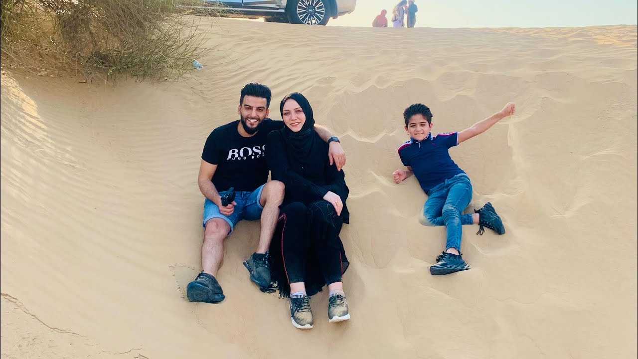 فلوق سفاري بر دبي مع عائلتي نقشة هندية على ايدي