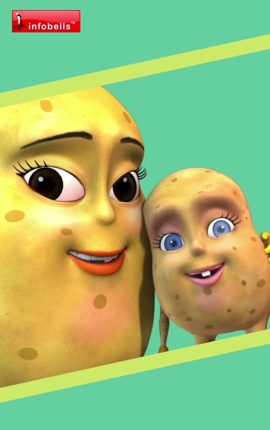 আলু শিশুর আলু  Aloo Kachaloo | Bengali Rhymes \u0026 Cartoons | Infobells #bengalirhymes #bengalicartoons