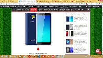 Symphony V141 Flash File | Firmware & Flash Tools Android 8.1