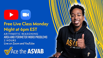 ASVAB Arithmetic Reasoning - Area and Perimeter Word Problems Practice Test Review (6pm EST - Zoom)