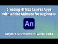 Creating HTML5 Canvas Apps with Adobe Animate for Beginners – Ch. 13 of 22: Website Example Part 4