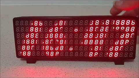 7 Segment display array clock