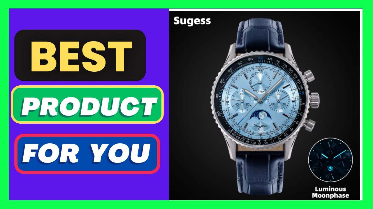 Sugess Chronograph Watch of Man ST1908 Swanneck