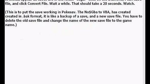 Pokesav Tutorial with No$Gba, Great Tutorial!