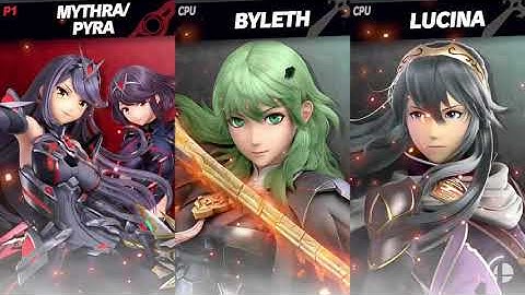 Mythra/Pyra VS Byleth VS Lucina (Super Smash Bros Ultimate)