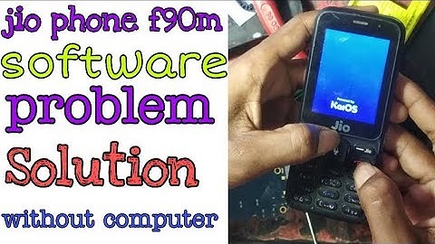 Jio phone f90m software problem solution 1🤓00%working👍 hard reset