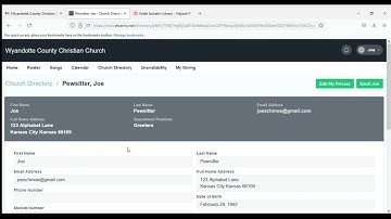 Elvanto Video 5: Church Directory