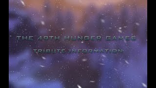 The 49th Hunger Games  Tribute Information [Sims 4 Hunger Games]