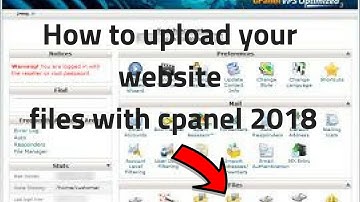 How to upload your website files with cpanel 2018