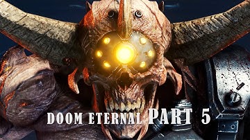 DOOM Eternal - Full Gameplay Walkhthrough part 5 (with Commentary) ft Doom Hunter boss fight